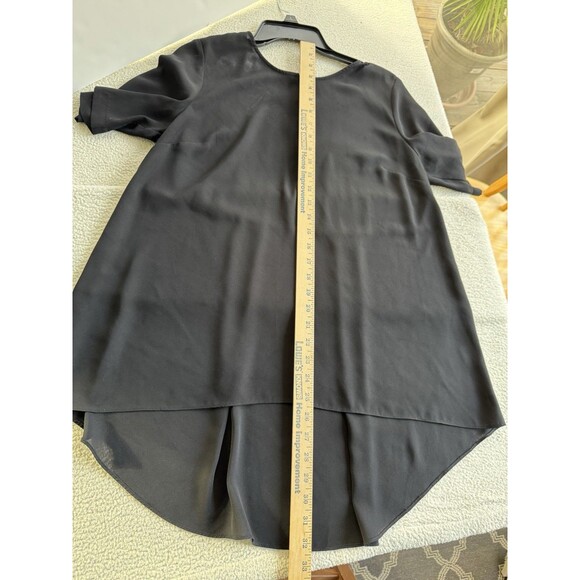 VINCE CAMUTO Women's Black Dressy Tunic Sz M Sheer Top Blouse Career Office - Picture 8 of 8